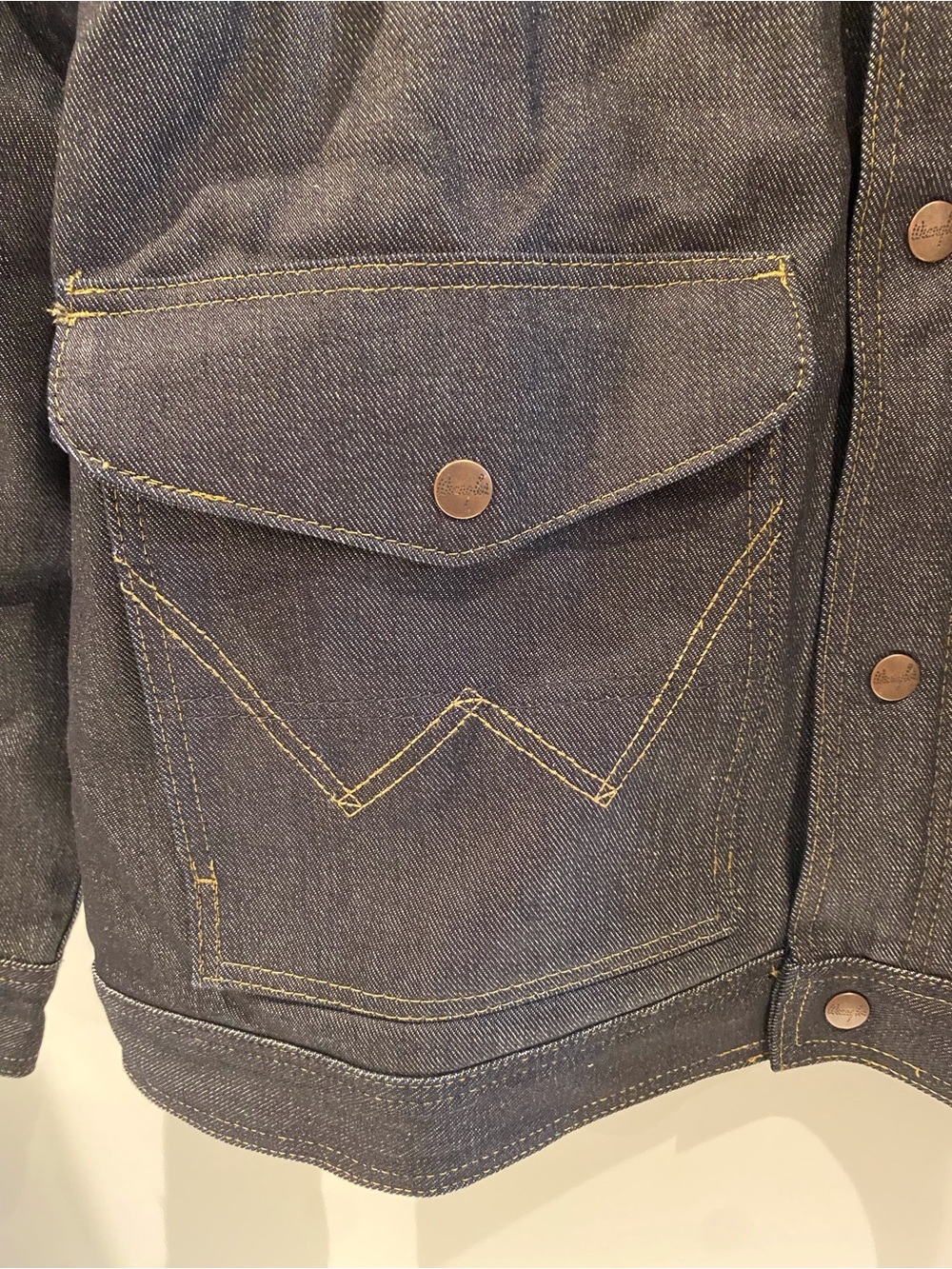 Filson Wool Lined Indigo Denim Work Jacket with Corduroy Collar - Picture 9 of 16